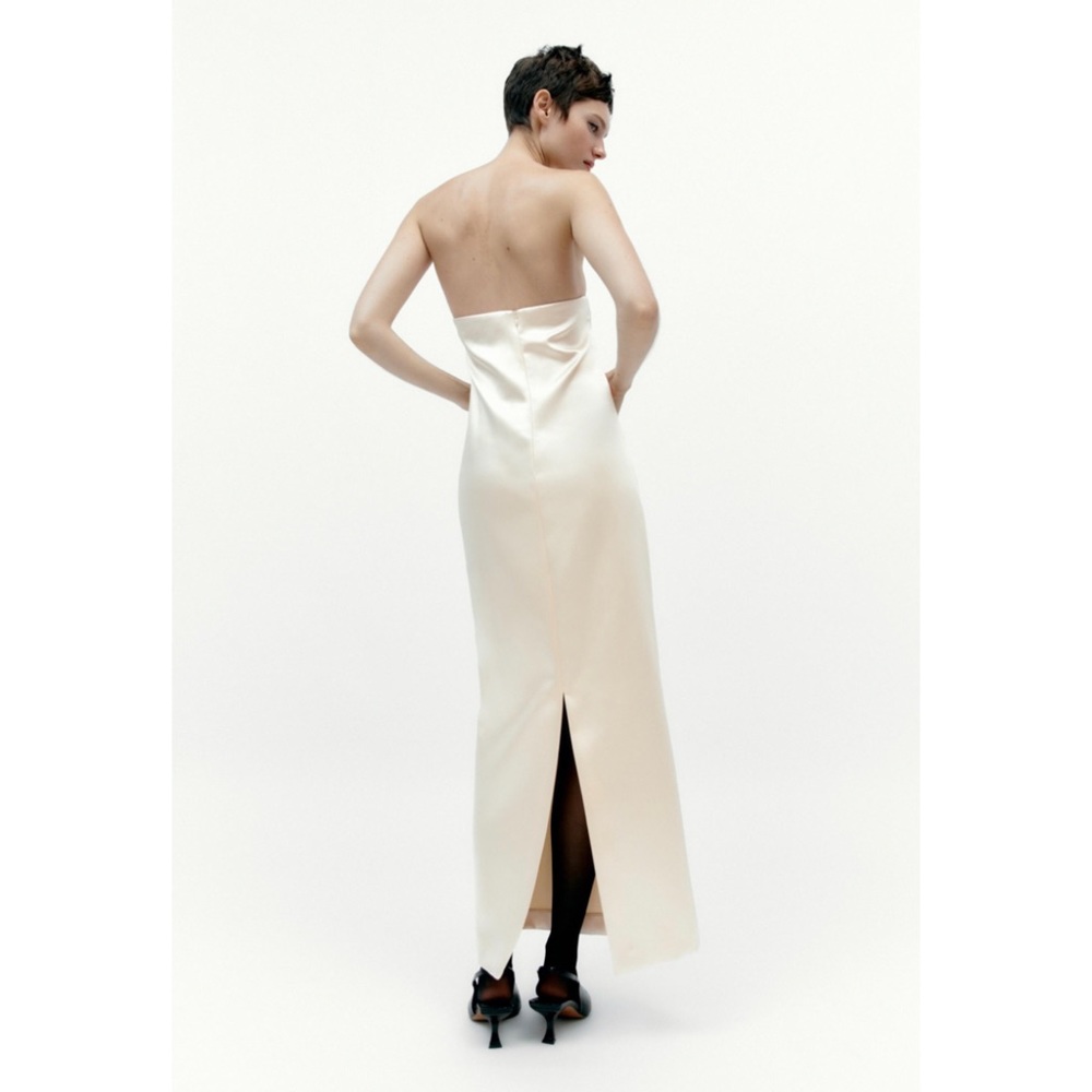 ZARA satin effect dress - Picture 8 of 9